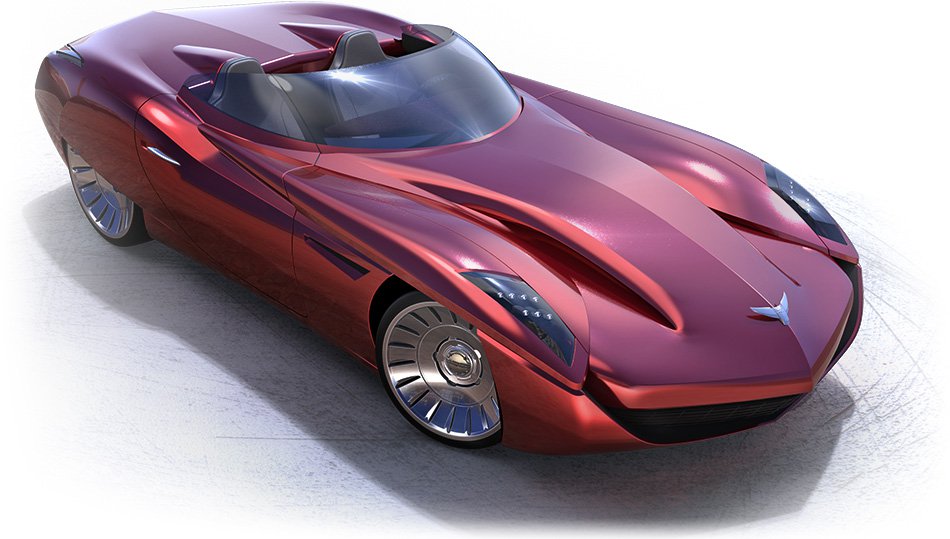 Automotive Design Red Roadster Thomas Clever