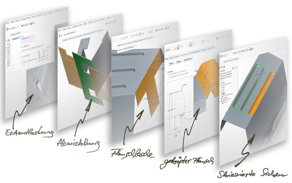 Blech Verkleidung vom Designer Thomas Clever