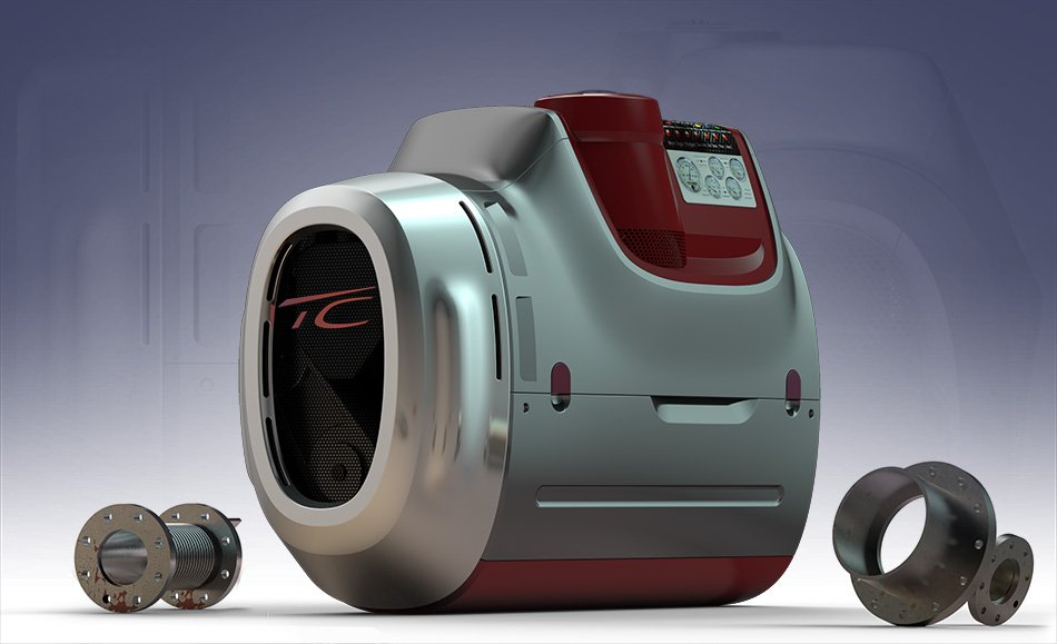Industrial Design / Produktdesign fr eine Generatorverkleidung von dem Designer Thomas Clever