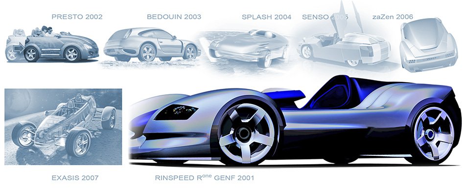 Der Autovisionär Frank M. Rinderknecht von der schweizer Firma Rinspeed AG wurde bei der Umsetzung des Showcar Designs von Thomas Clever unterstütz.